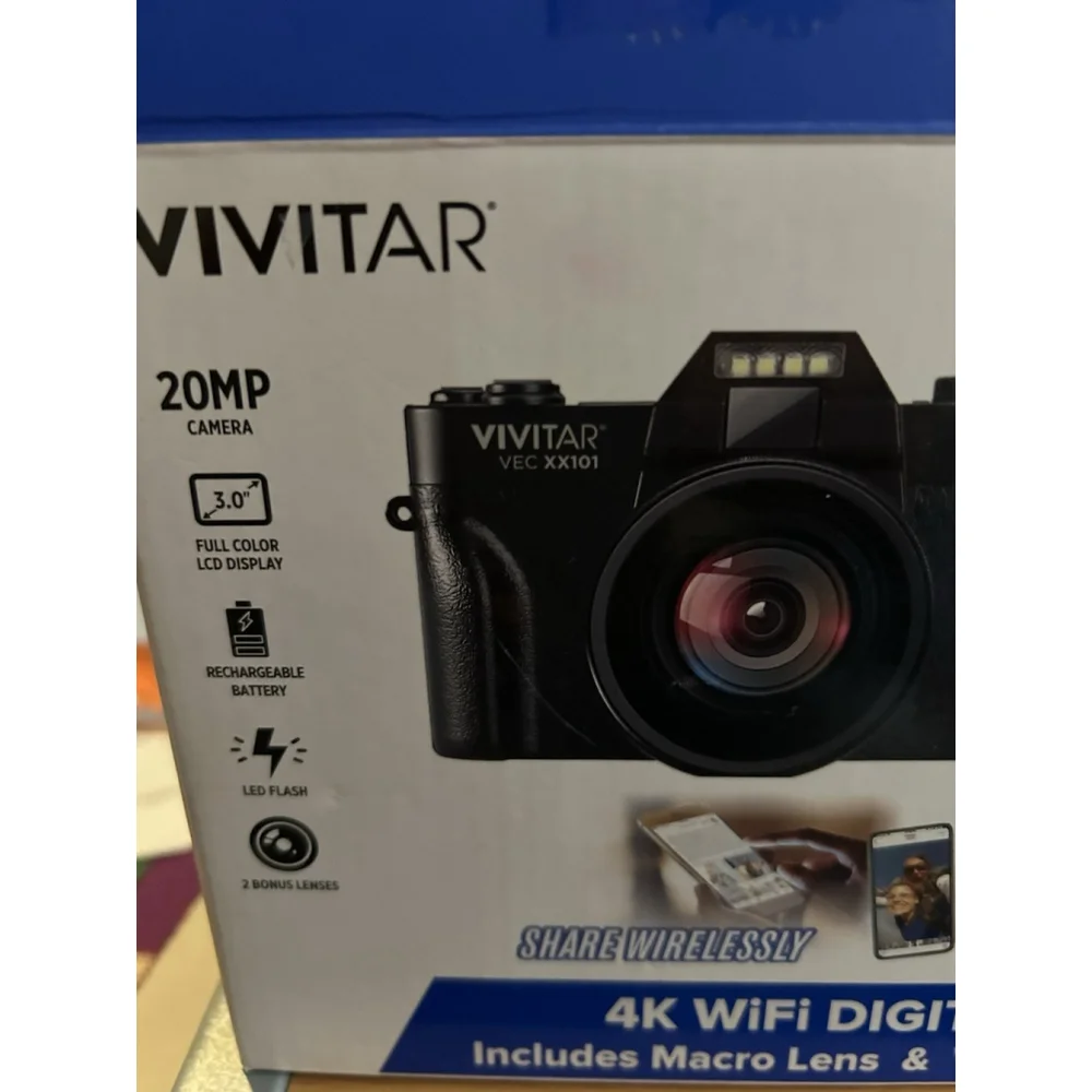 Vivitar 4K WiFi Digital Camera 20MP Model VECXX101 Black 3